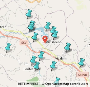 Mappa Via Cona, 03030 Posta Fibreno FR, Italia (2.4075)