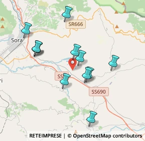 Mappa Via Cona, 03030 Posta Fibreno FR, Italia (3.78417)