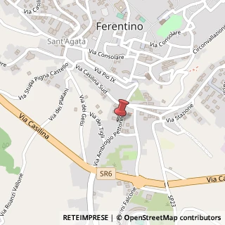 Mappa Borgo Ambrogio Pettorini, 16, 03013 Ferentino, Frosinone (Lazio)