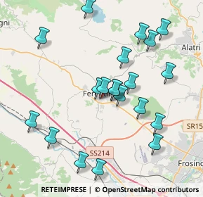 Mappa Ferentino, 03023 Ferentino FR, Italia (4.2355)