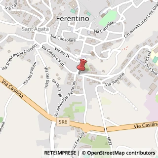 Mappa Via Antonio Gramsci, 13, 03013 Ferentino, Frosinone (Lazio)