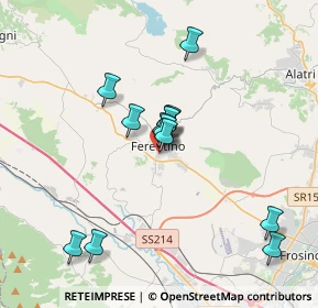 Mappa Borgo Ambrogio Pettorini, 03013 Ferentino FR, Italia (3.29462)