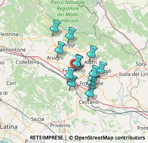 Mappa Borgo Ambrogio Pettorini, 03013 Ferentino FR, Italia (9.28538)