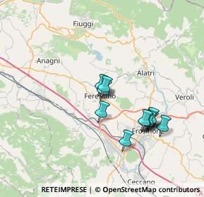 Mappa SP 23, 03013 Ferentino FR, Italia (6.57417)