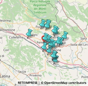 Mappa SP 23, 03013 Ferentino FR, Italia (9.77444)