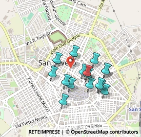 Mappa Via XX Settembre, 71016 San Severo FG, Italia (0.39125)