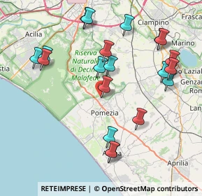 Mappa Via Trieste, 00040 Pomezia RM, Italia (9.2615)