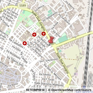 Mappa Piazzale San Bernardino,  13, 71016 San Severo, Foggia (Puglia)