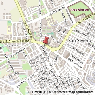 Mappa Viale Checchia Rispoli, 100, 71016 San Severo, Foggia (Puglia)