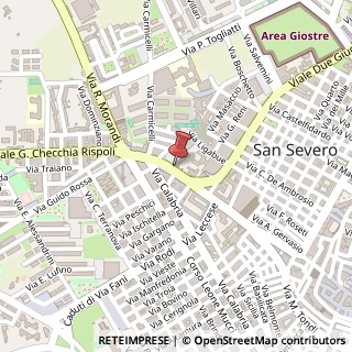 Mappa Viale Checchia Rispoli, 55, 71016 San Severo, Foggia (Puglia)