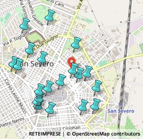 Mappa Via Teresa Masselli, 71016 San Severo FG, Italia (0.588)