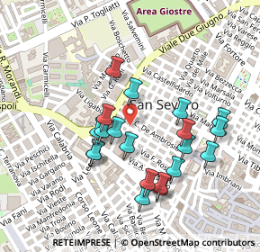 Mappa Via Teano Appulo, 71016 San Severo FG, Italia (0.233)