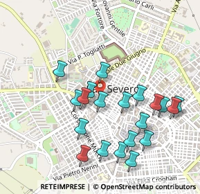 Mappa Via Teano Appulo, 71016 San Severo FG, Italia (0.517)