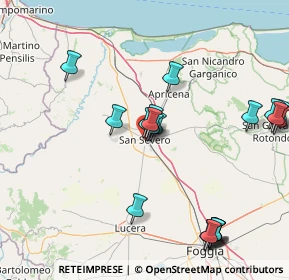 Mappa Via Teano Appulo, 71016 San Severo FG, Italia (19.021)