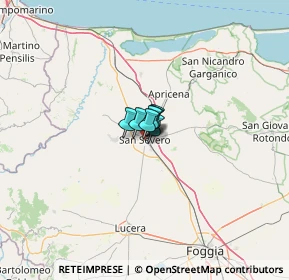 Mappa Via Teano Appulo, 71016 San Severo FG, Italia (27.49364)