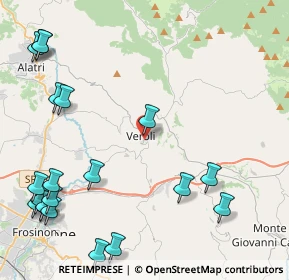 Mappa Viale 28 Ottobre, 03029 Veroli FR, Italia (6.3745)