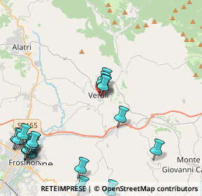 Mappa Viale 28 Ottobre, 03029 Veroli FR, Italia (6.0675)