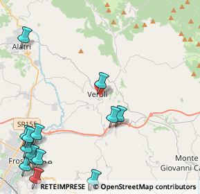 Mappa Viale 28 Ottobre, 03029 Veroli FR, Italia (6.73714)