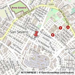 Mappa Corso Giuseppe Garibaldi, 70-72-74, 71016 San Severo, Foggia (Puglia)