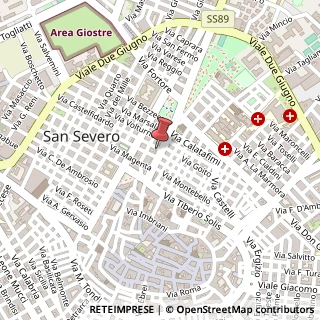 Mappa Corso Giuseppe Garibaldi, 98, 71016 San Severo, Foggia (Puglia)