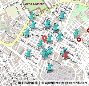 Mappa Via Giuseppe de Cesare, 71016 San Severo FG, Italia (0.219)