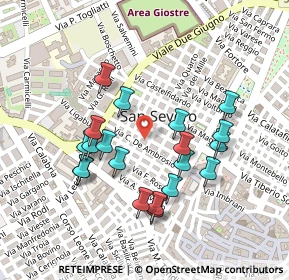 Mappa Via Giovan Battista Oliva, 71016 San Severo FG, Italia (0.229)