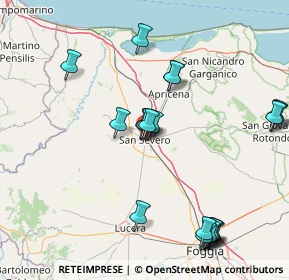Mappa Via Giovan Battista Oliva, 71016 San Severo FG, Italia (19.2195)