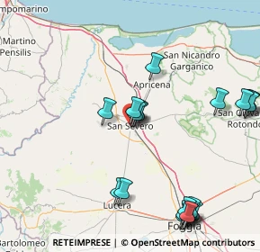 Mappa Via Giovan Battista Oliva, 71016 San Severo FG, Italia (20.309)