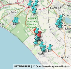 Mappa Km 27.800, 00071 Pomezia RM, Italia (8.227)