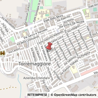 Mappa Via Montebello,  15, 71017 Torremaggiore, Foggia (Puglia)