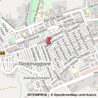 Mappa Via Milazzo, 3, 71017 Torremaggiore, Foggia (Puglia)