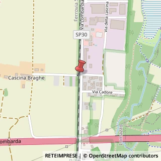 Mappa Via Braghe, 1A, 22074 Lomazzo, Como (Lombardia)
