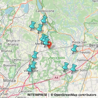 Mappa Via Festini Ugo, 23877 Paderno d'Adda LC, Italia (7.43)