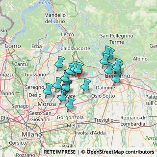 Mappa Via Festini Ugo, 23877 Paderno d'Adda LC, Italia (10.822)