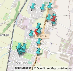 Mappa Via Alessandro Manzoni, 23875 Osnago LC, Italia (0.516)