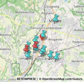 Mappa Via Alessandro Manzoni, 23875 Osnago LC, Italia (1.50083)
