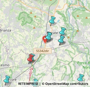 Mappa Via Alessandro Manzoni, 23875 Osnago LC, Italia (4.74167)