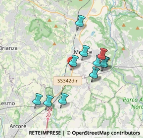 Mappa Via Alessandro Manzoni, 23875 Osnago LC, Italia (3.24417)