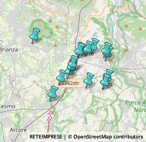 Mappa Via Alessandro Manzoni, 23875 Osnago LC, Italia (2.57125)