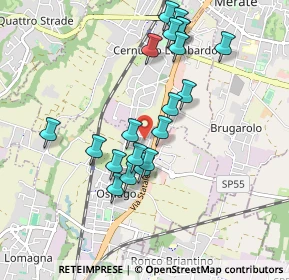 Mappa Via Alessandro Manzoni, 23875 Osnago LC, Italia (0.8905)