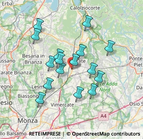 Mappa Via Alessandro Manzoni, 23875 Osnago LC, Italia (6.20813)