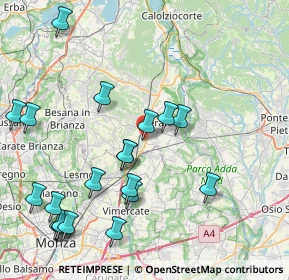 Mappa Via Alessandro Manzoni, 23875 Osnago LC, Italia (9.5745)