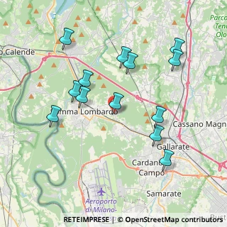 Mappa Via Roma, 21010 Arsago Seprio VA, Italia (3.89308)