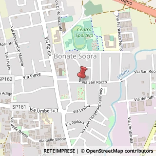 Mappa Via San Rocco,  7, 24040 Bonate Sopra, Bergamo (Lombardia)