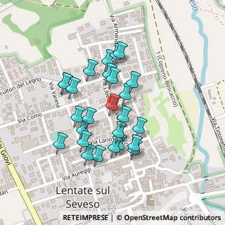Mappa Via Giuseppe Giuliani, 20823 Lentate sul Seveso MB, Italia (0.18846)