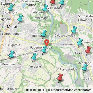 Mappa Via Thomas Alva Edison, 23877 Paderno d'Adda LC, Italia (3.07267)