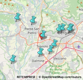 Mappa Le Cucine Di, 24035 Curno BG, Italia (3.89455)