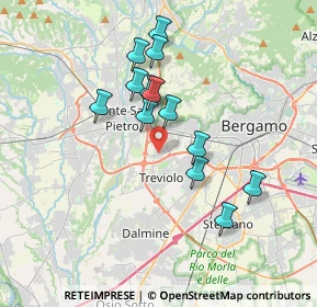 Mappa Le Cucine Di, 24035 Curno BG, Italia (3.12077)