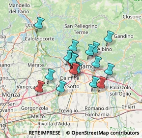 Mappa Le Cucine Di, 24035 Curno BG, Italia (9.74611)