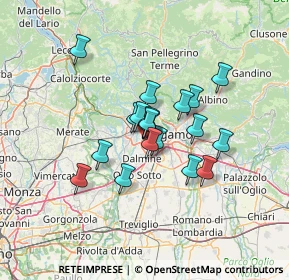 Mappa Le Cucine Di, 24035 Curno BG, Italia (9.39421)